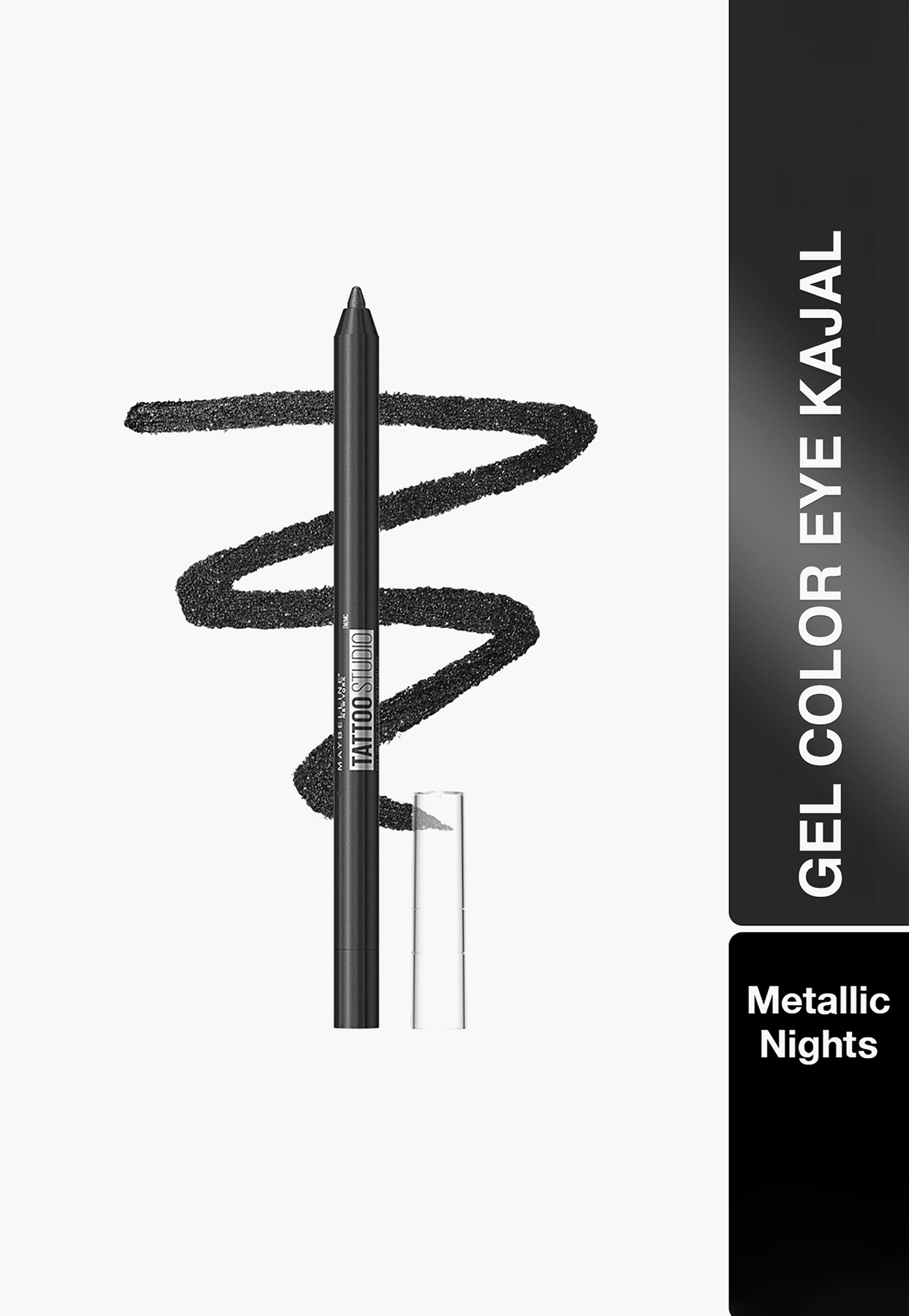 MAYBELLINE NEW YORK Tattoo Gel Colour Eye Liner Pencil - Metallic Nights Black - 1.2g-picture-18