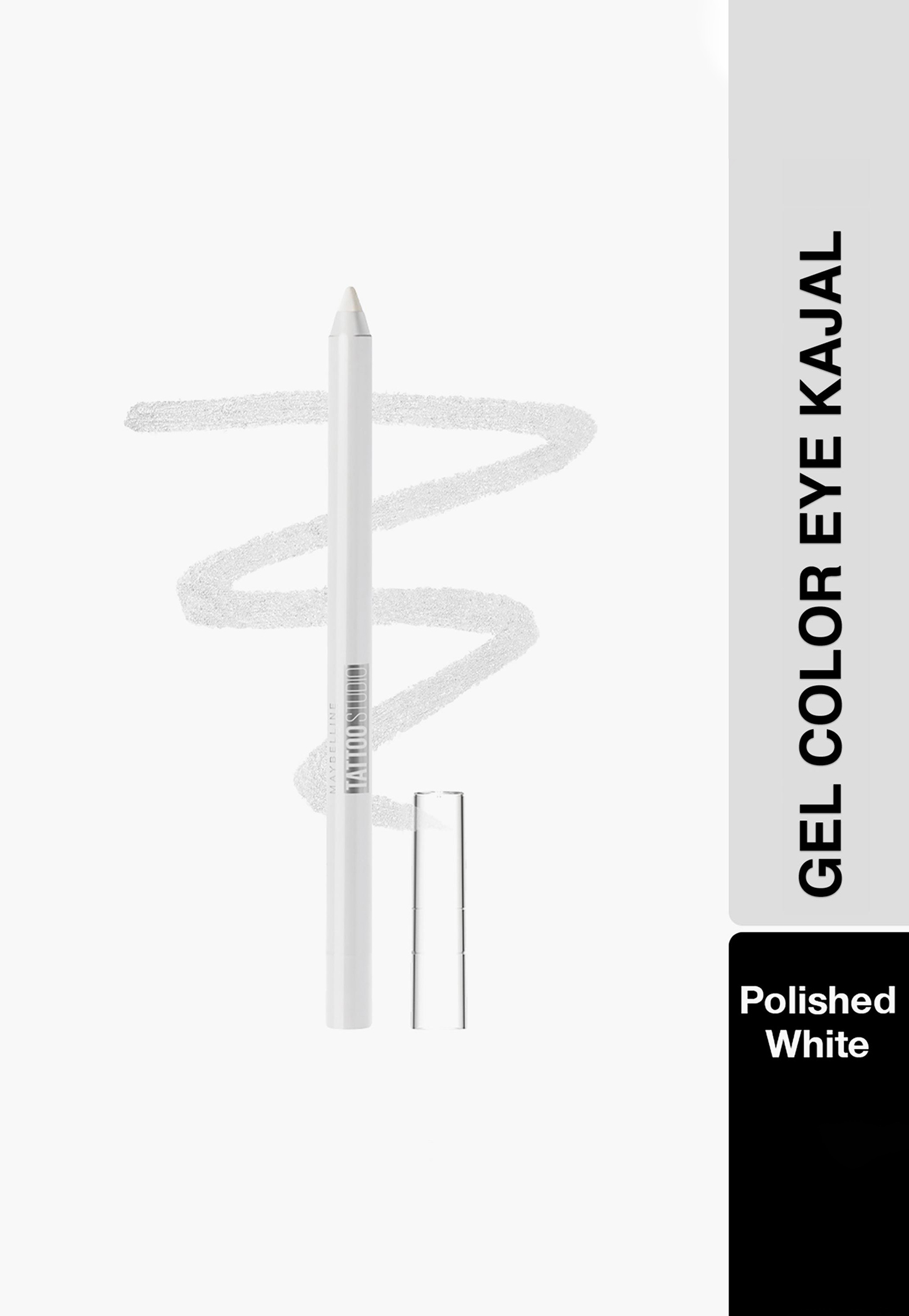 MAYBELLINE NEW YORK Tattoo Gel Colored Matte Finish Liner - Polished White - 1.2gm-picture-14