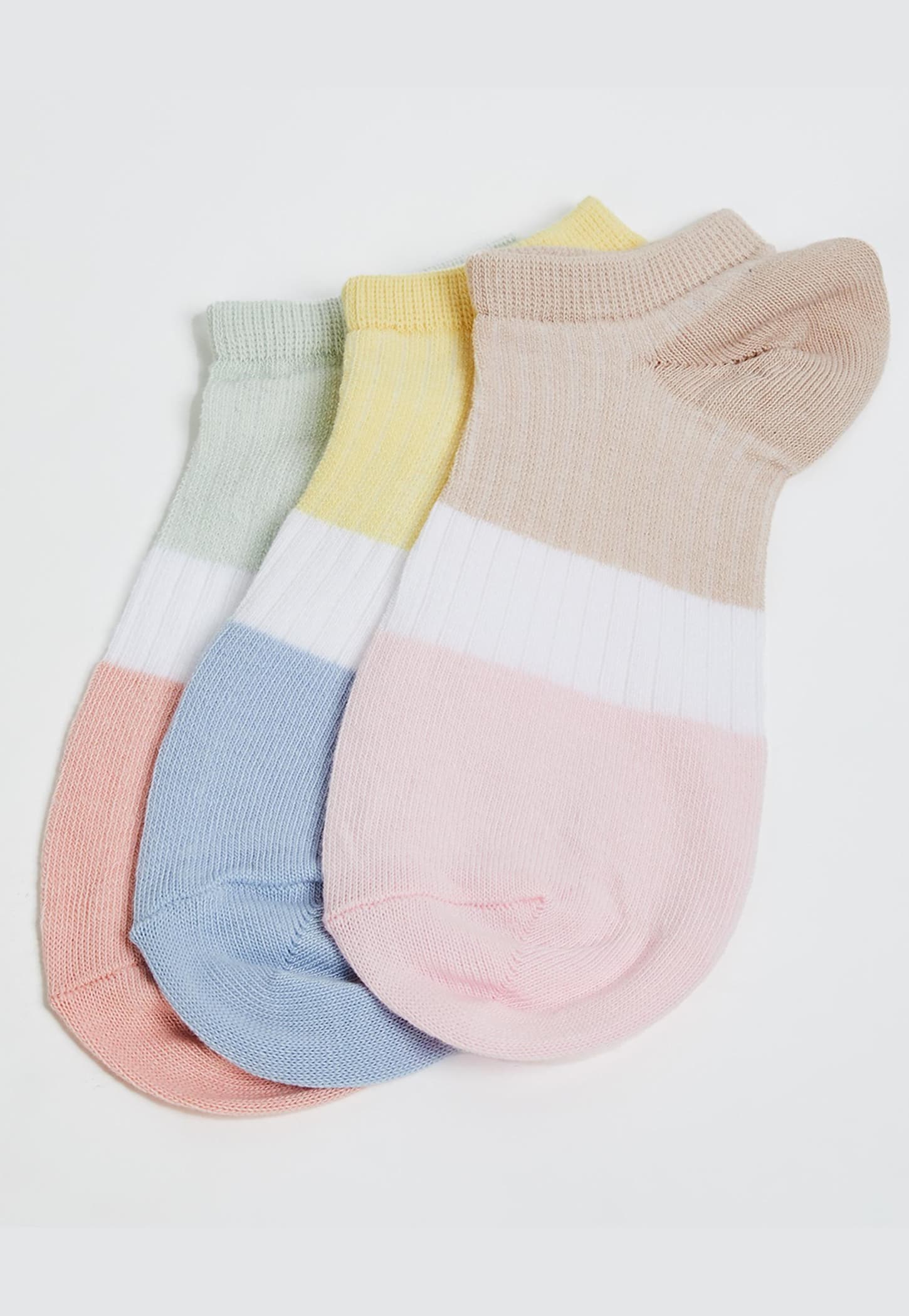 GINGER Women Knitted No-Show Socks - Pack of 3-picture-43
