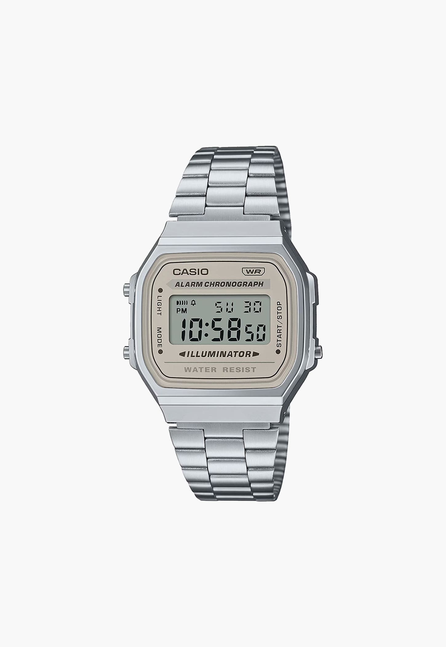 CASIO Vintage Unisex Analog-Digital Watch with Metal Strap --picture-0