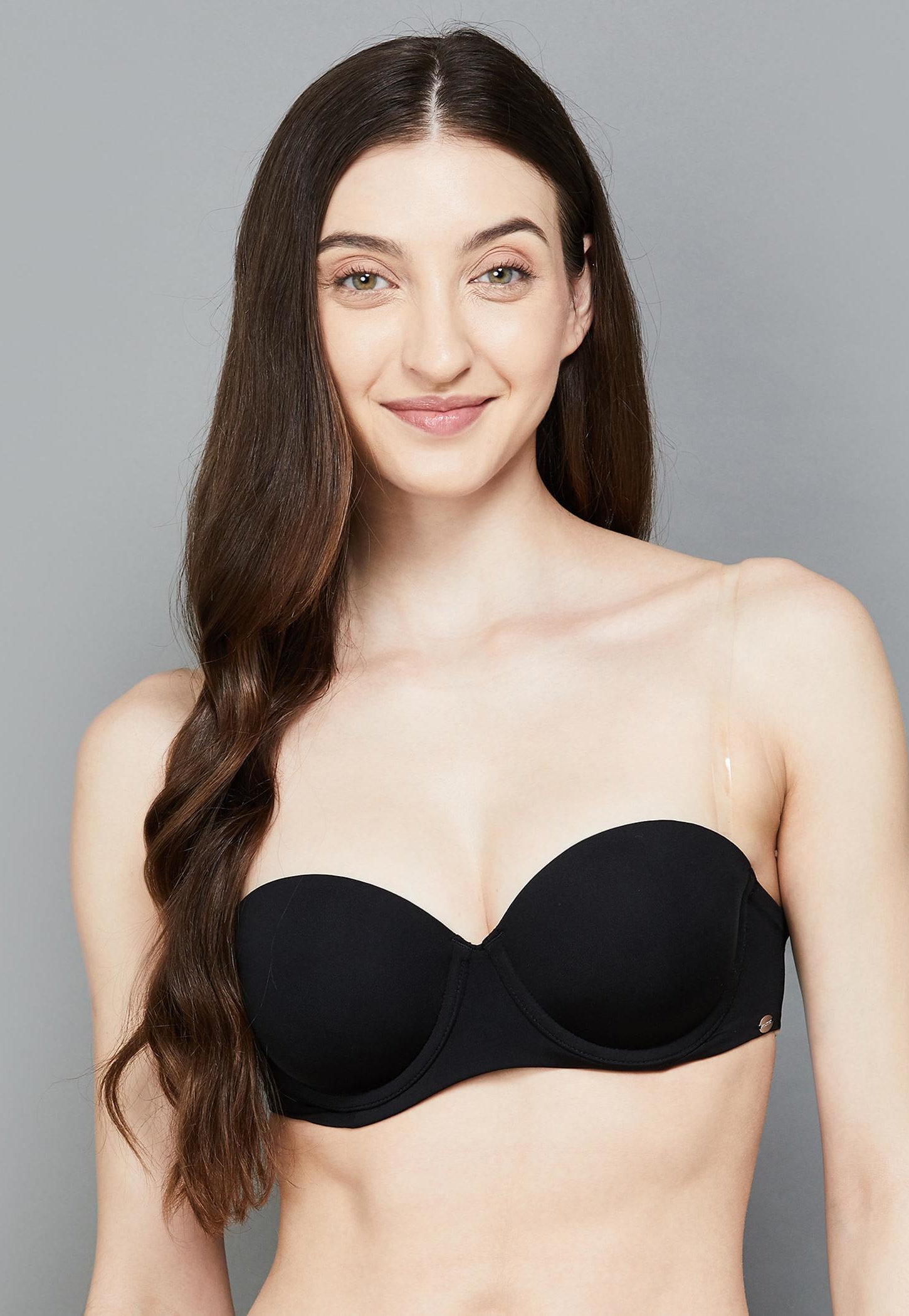 ENAMOR Solid Padded Wired Balconette Bra-image-18