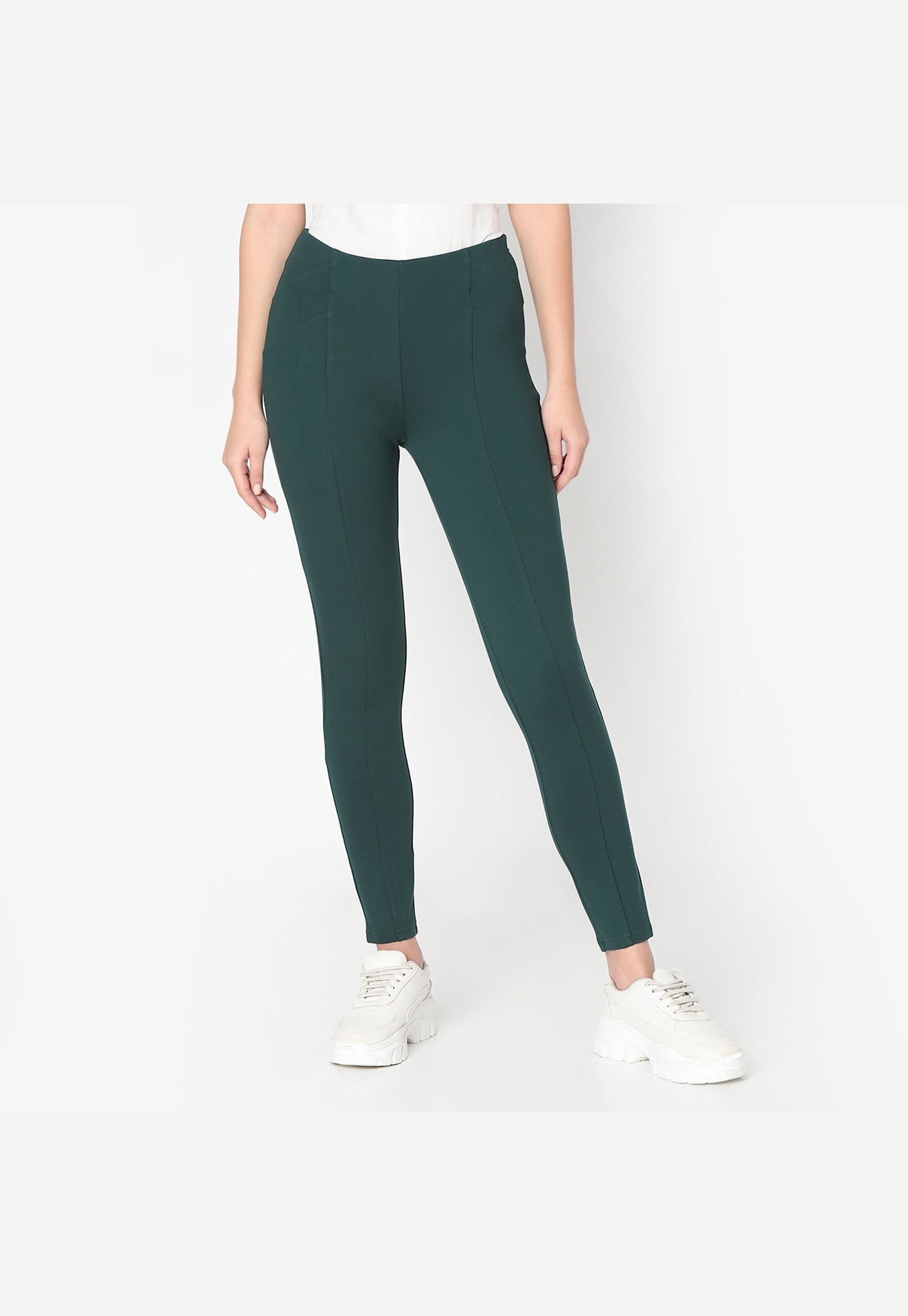 VERO MODA Women Solid Treggings-picture-54