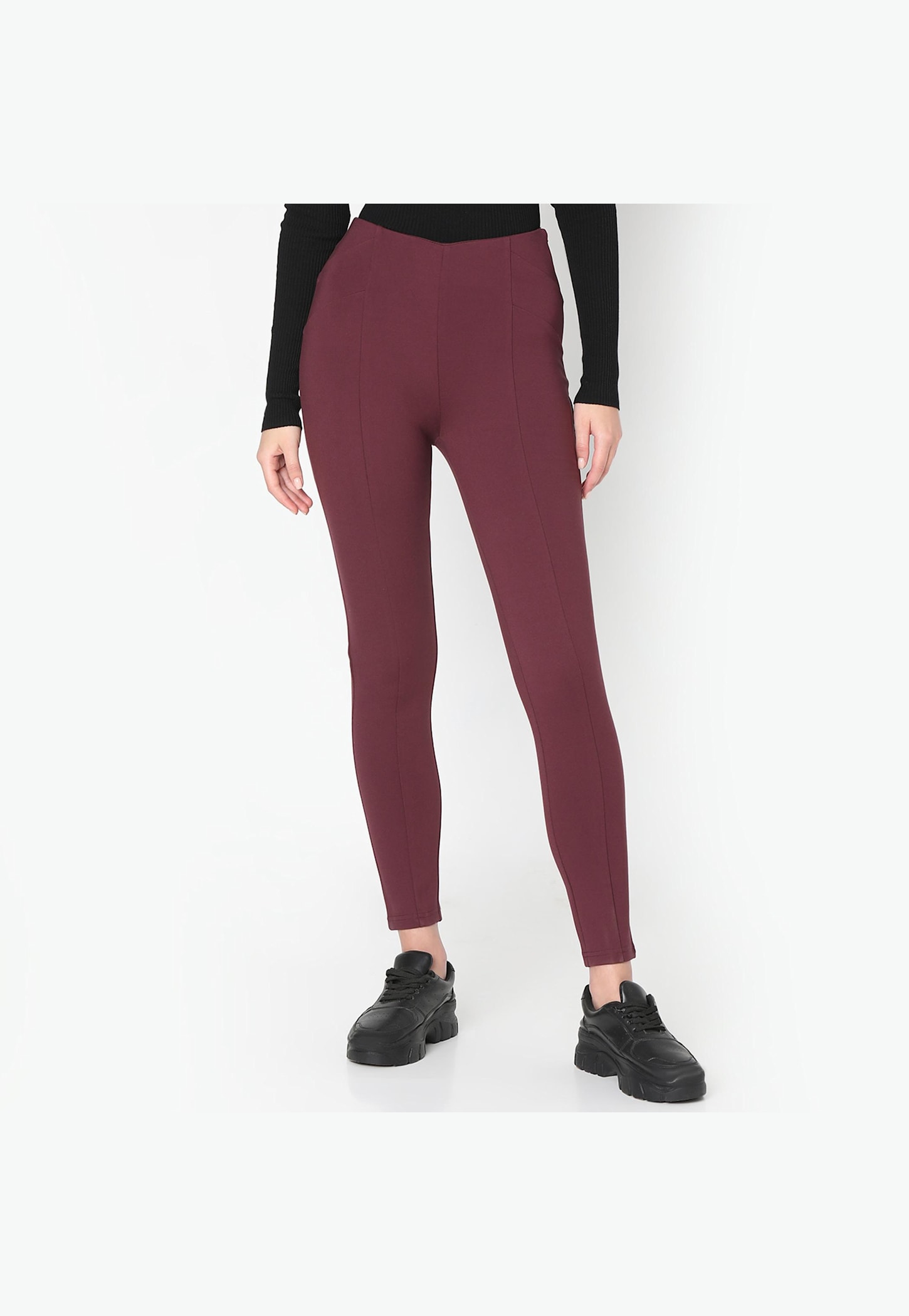 VERO MODA Women Solid Treggings-picture-28