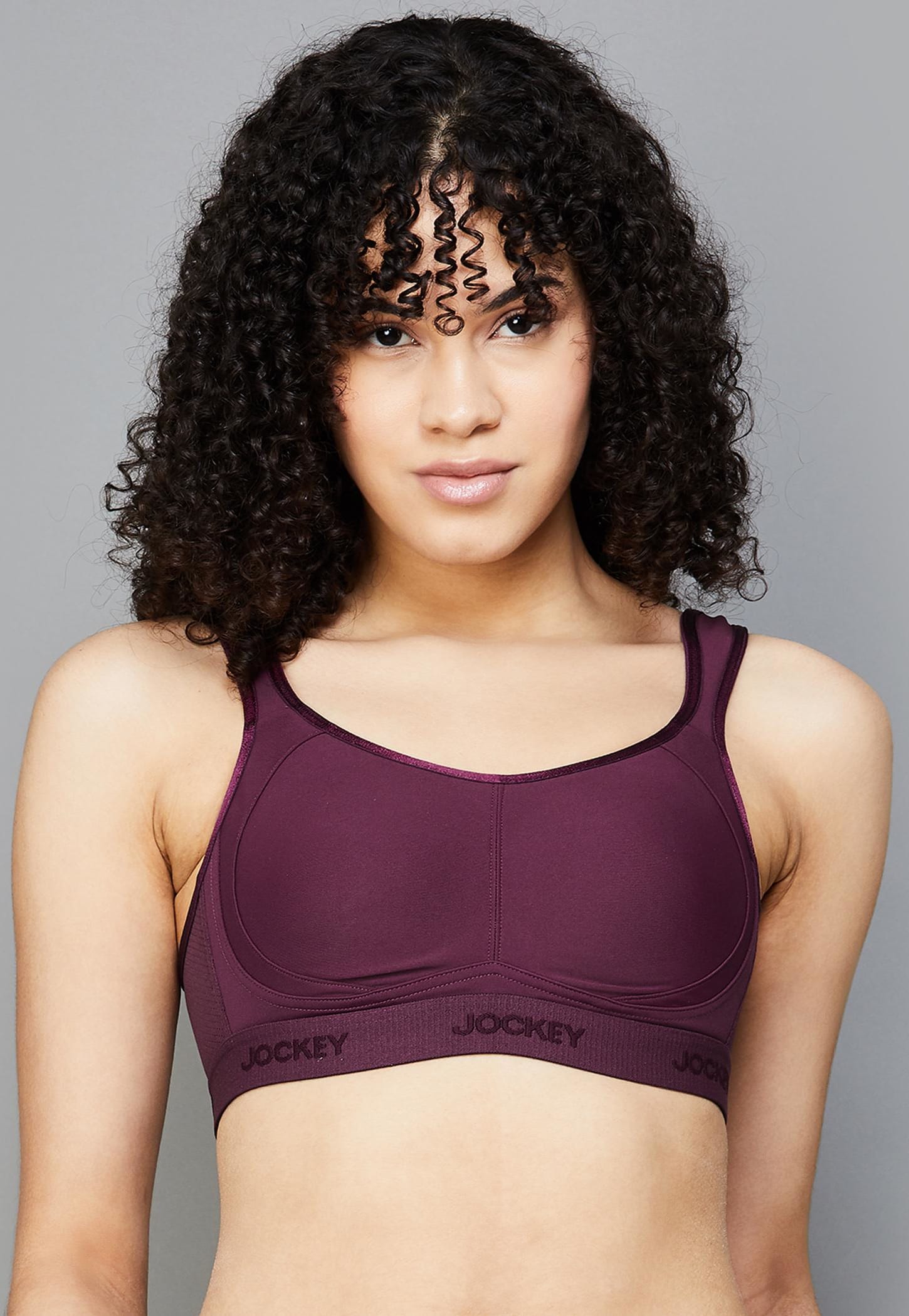 JOCKEY Solid Non-Padded Non-Wiered Sports Bra-picture-30