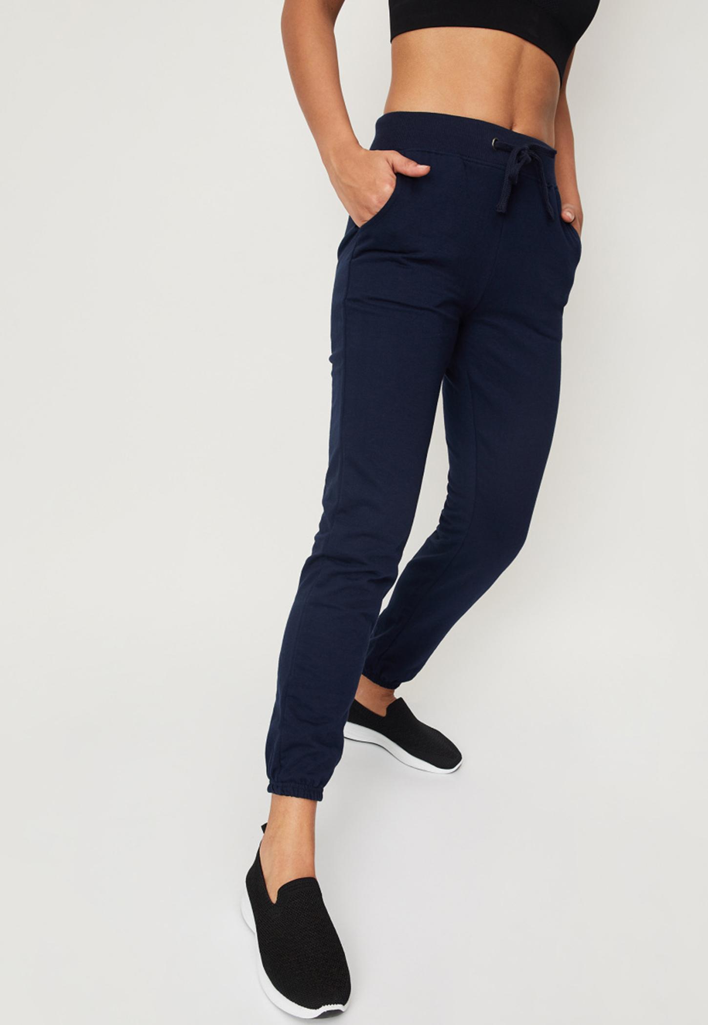 Women Solid Sports Joggers-image-7