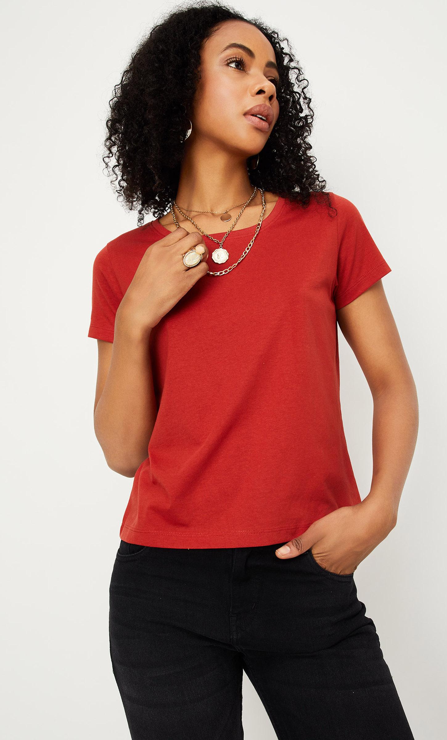 Women Solid T-shirt-picture-38