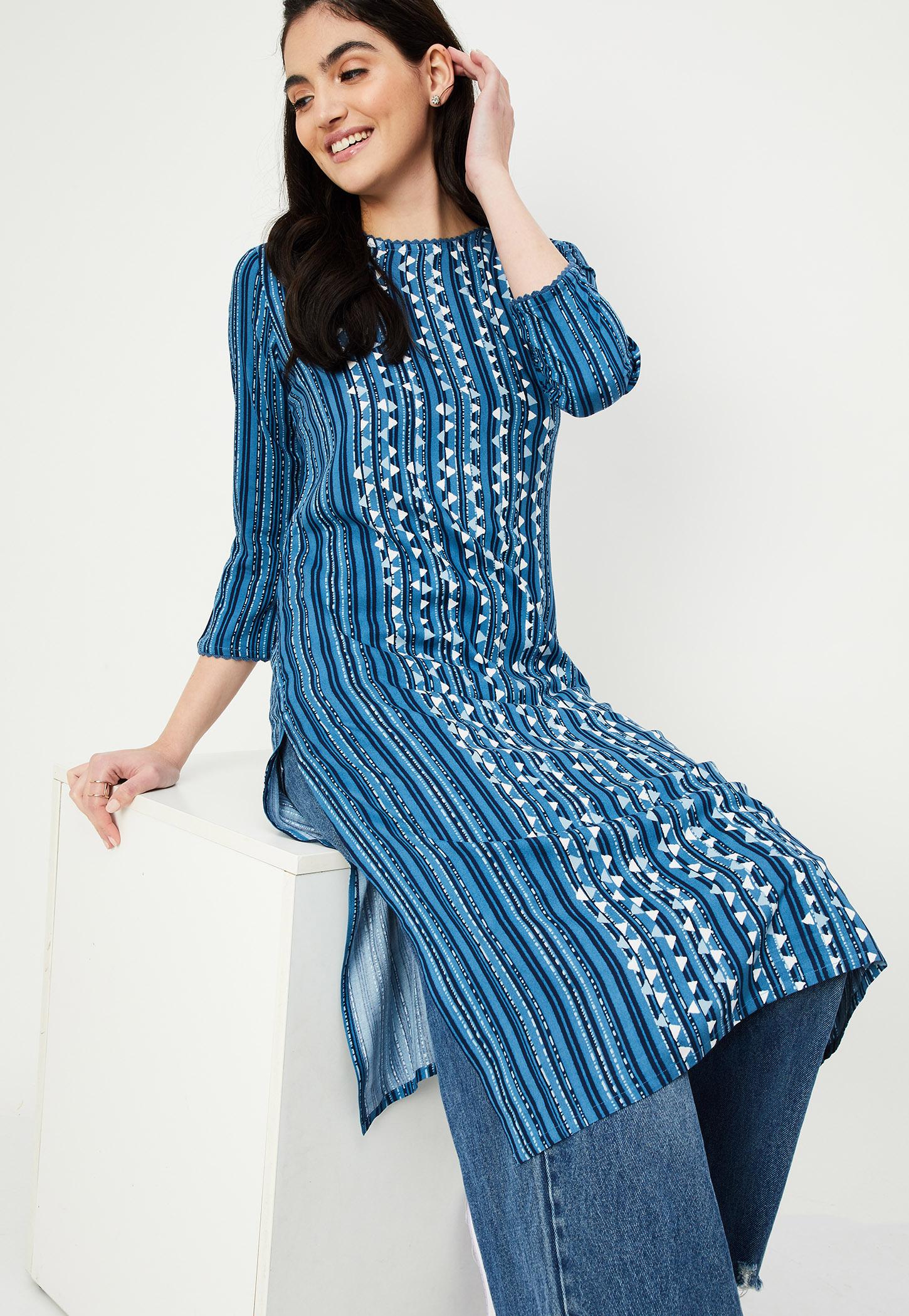 Women Printed Straight Kurta-image-29
