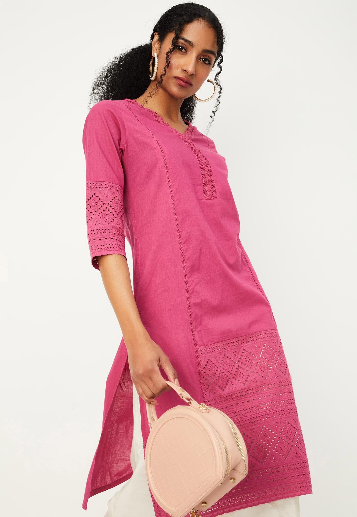 Women Schiffli Straight Kurta-picture-21
