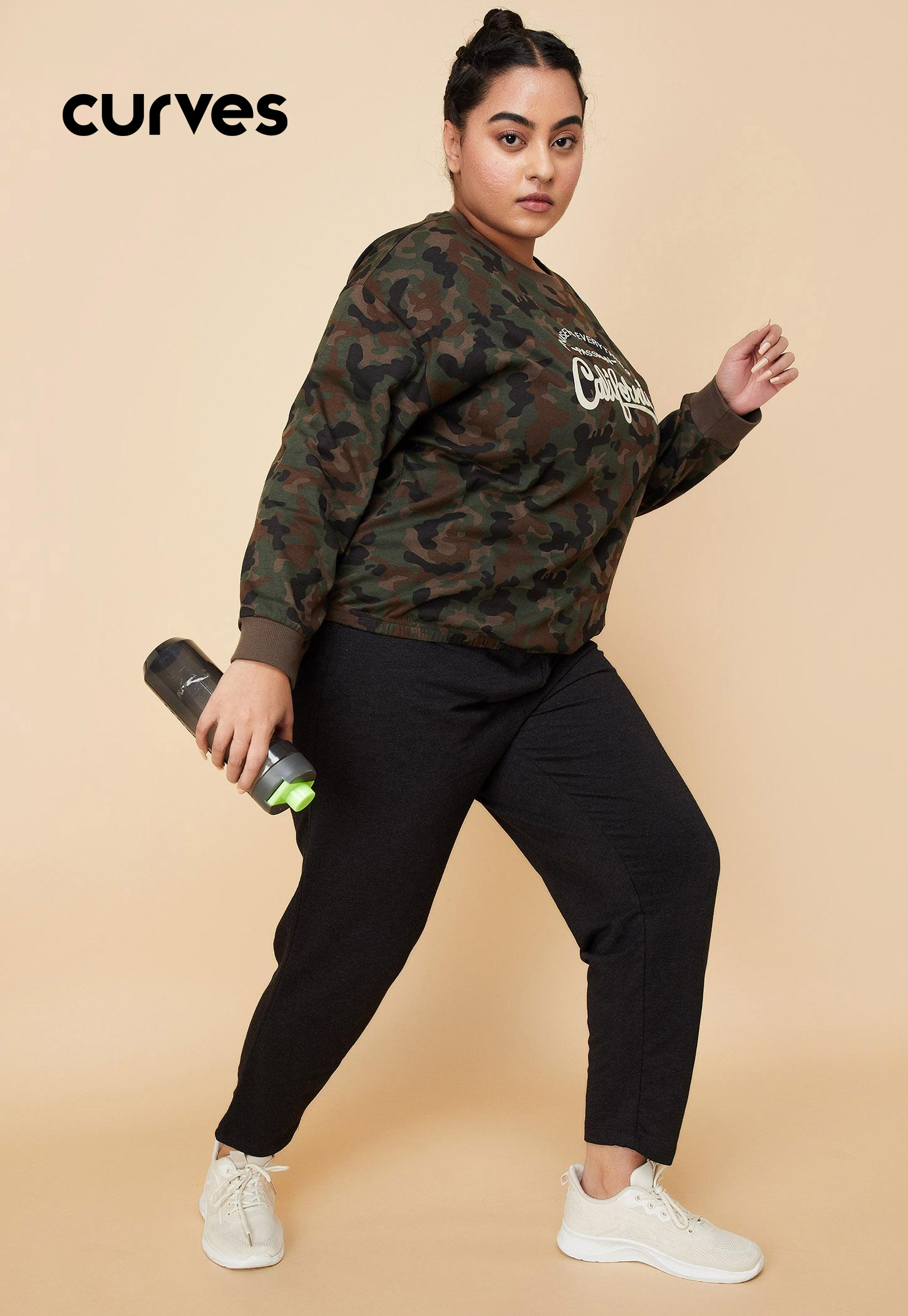 Women Solid Elasticated Track Pants-picture-56