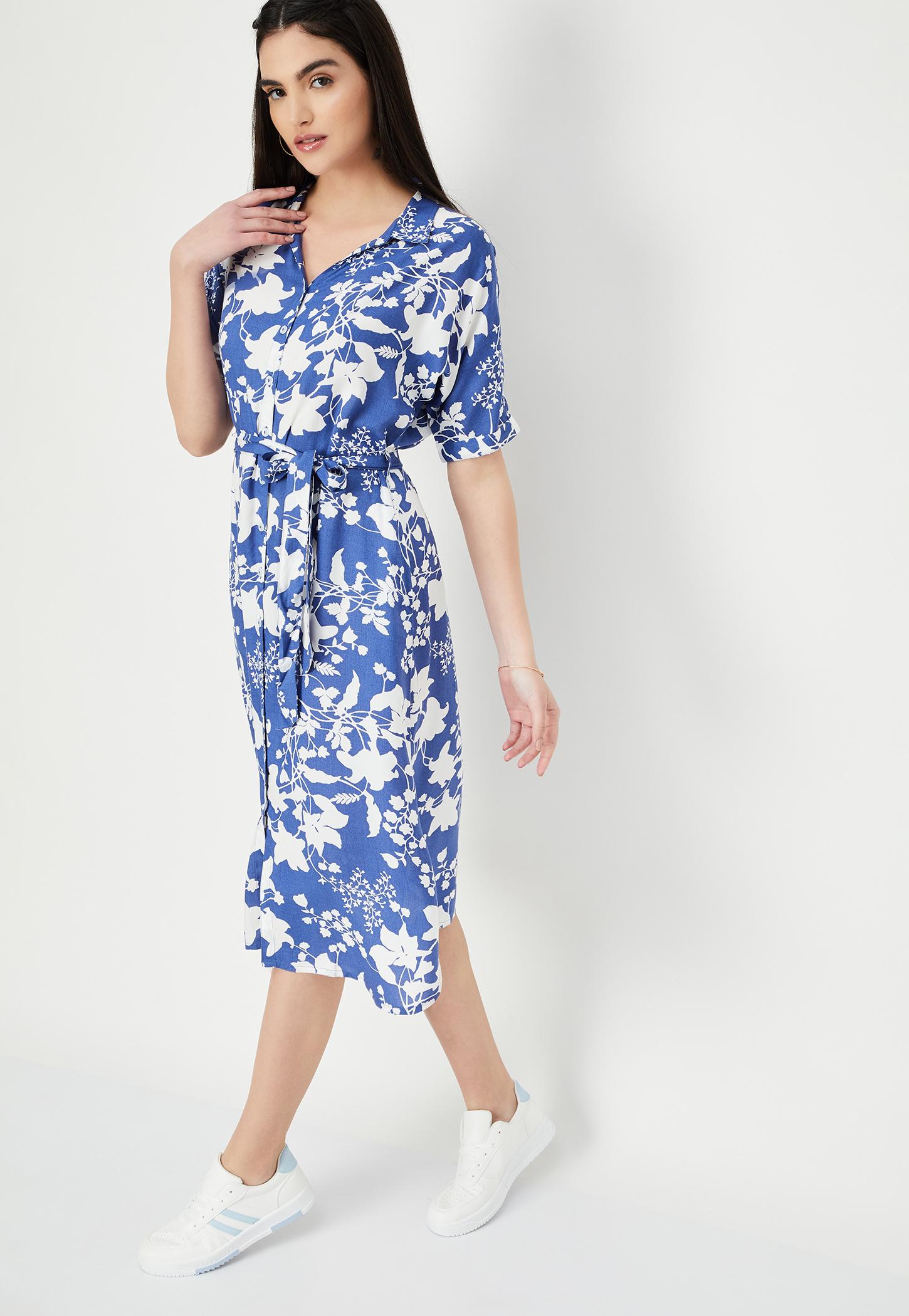 Women Printed Shirt Dress-picture-29