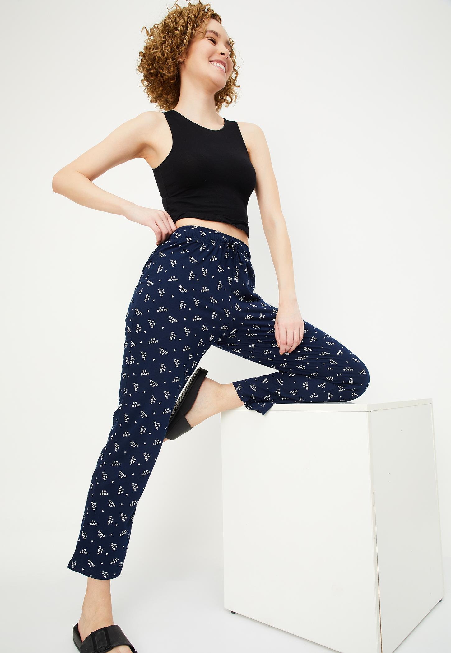 Women Printed Knit Pyjamas-picture-10