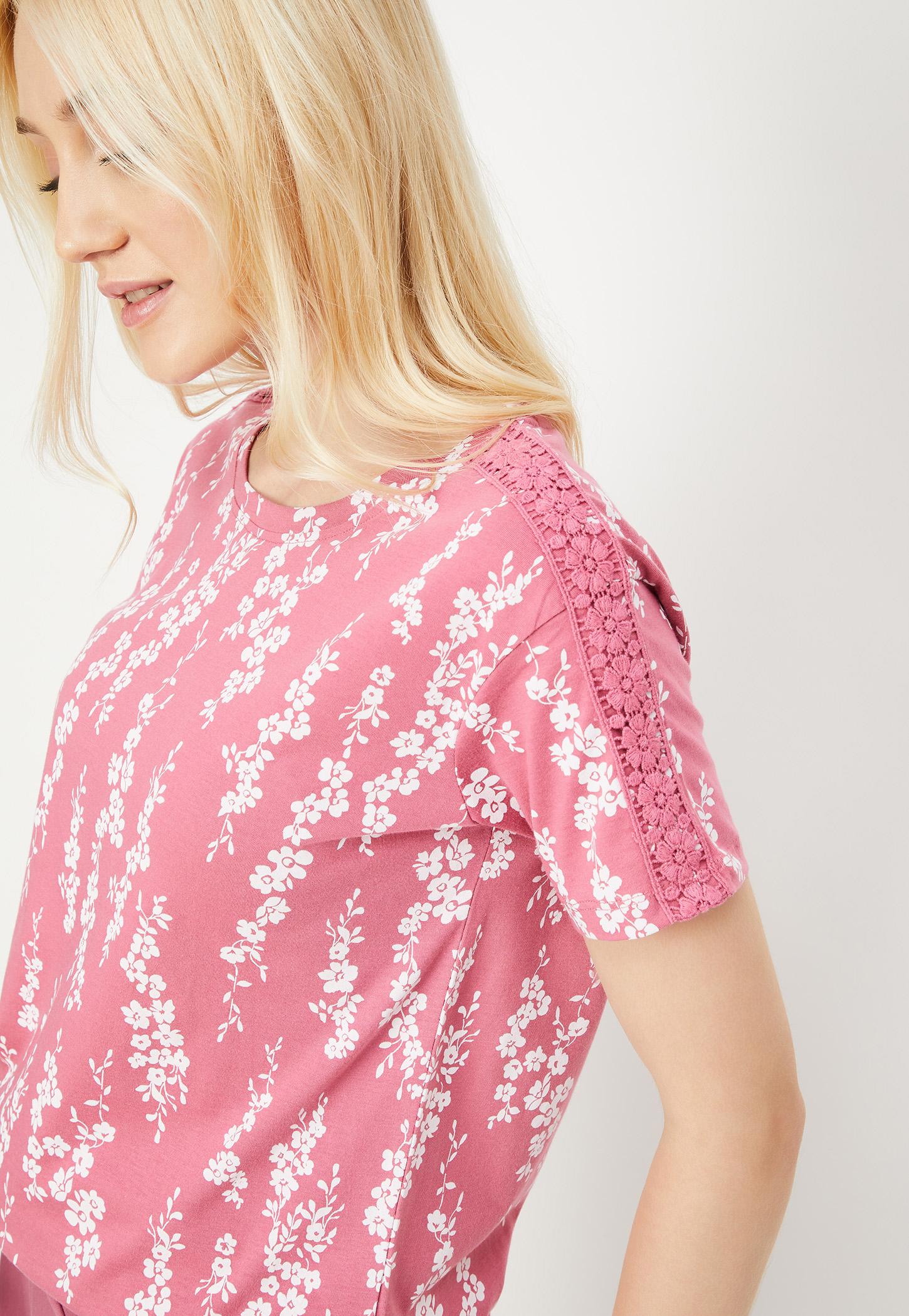 Women Floral Printed T-shirt-picture-55