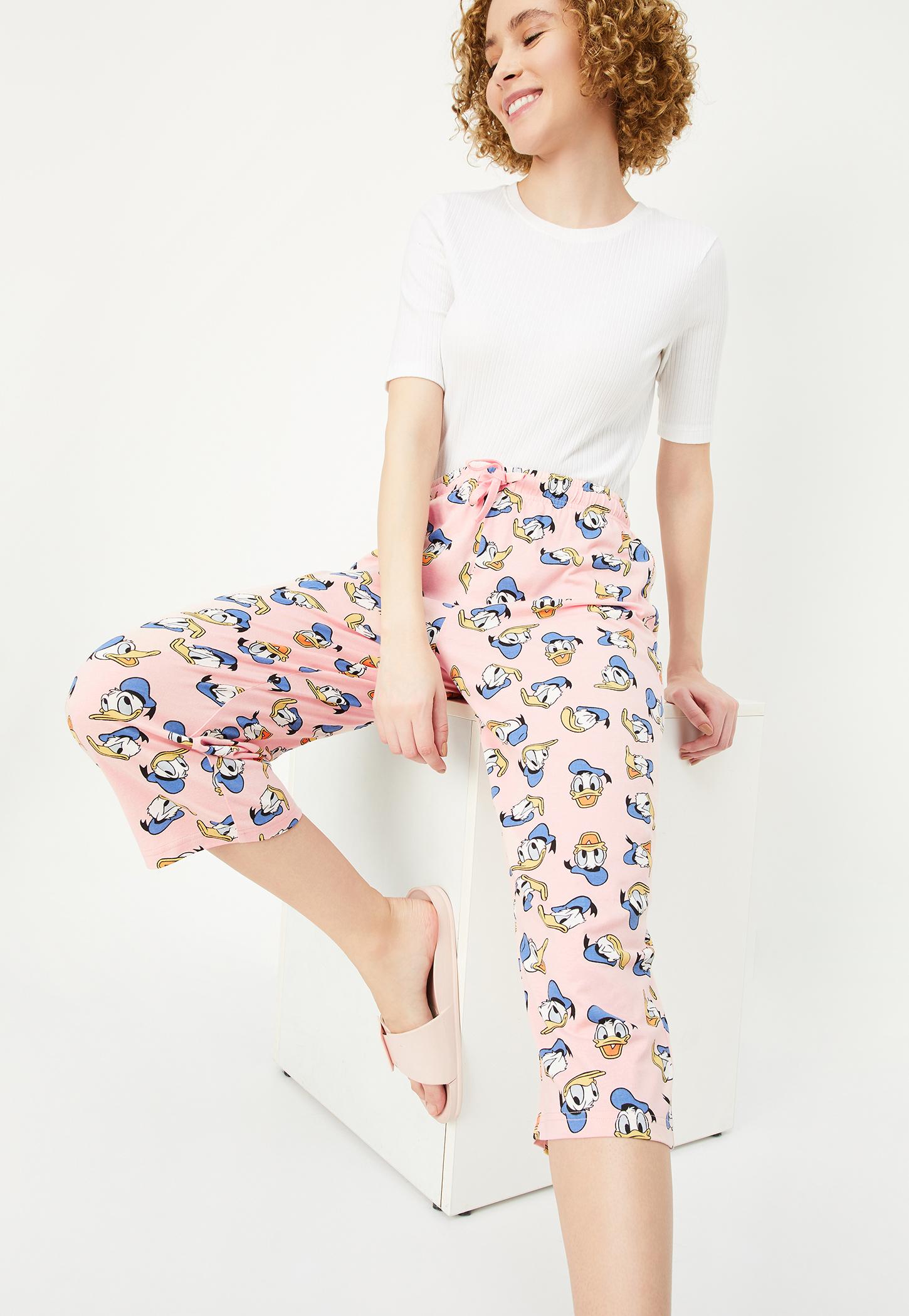 Women Donald Duck Printed Capris-image-43