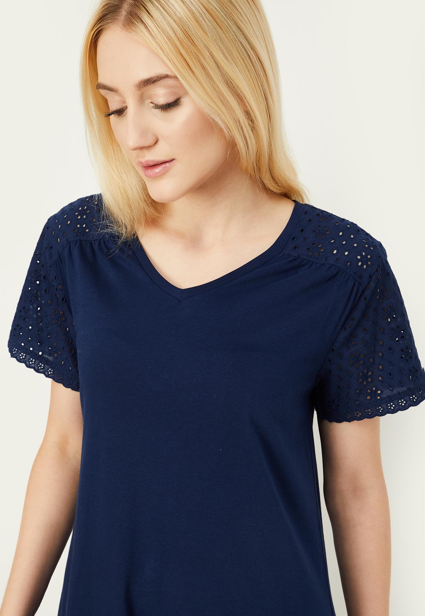 Women Schiffli Detail Nightgown-picture-18