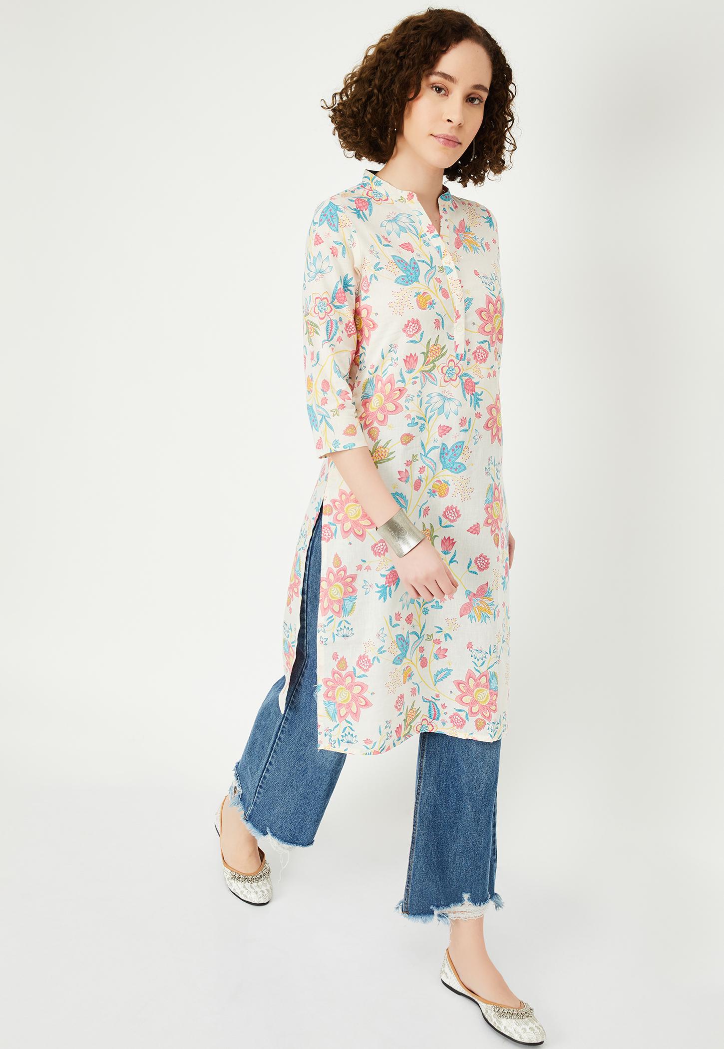 Women Floral Printed Straight Kurta-picture-10