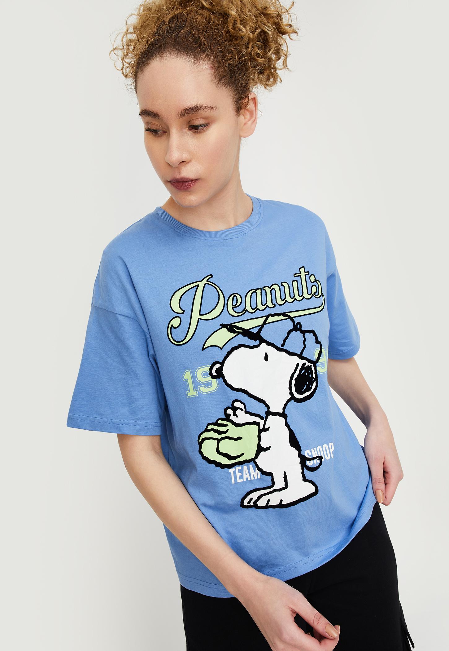 Women Peanuts Printed Sports T-shirt-image-7