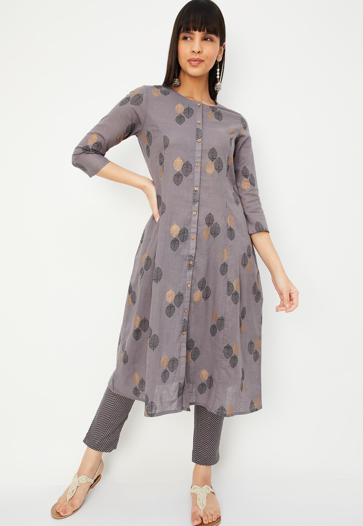 Women Printed A-line Kurta Set-image-41